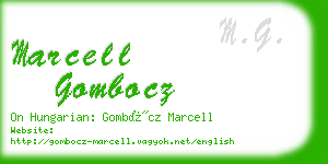 marcell gombocz business card